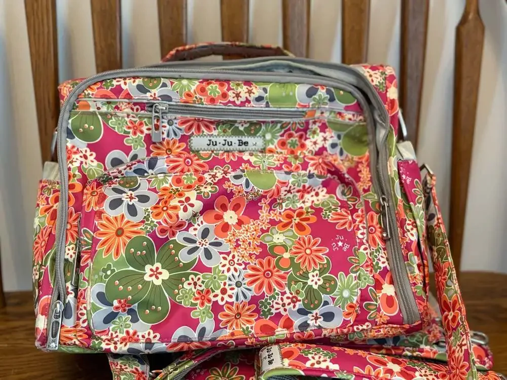 Ju-Ju-Be B.F.F. Convertible Diaper Bag Perky Perennials Floral